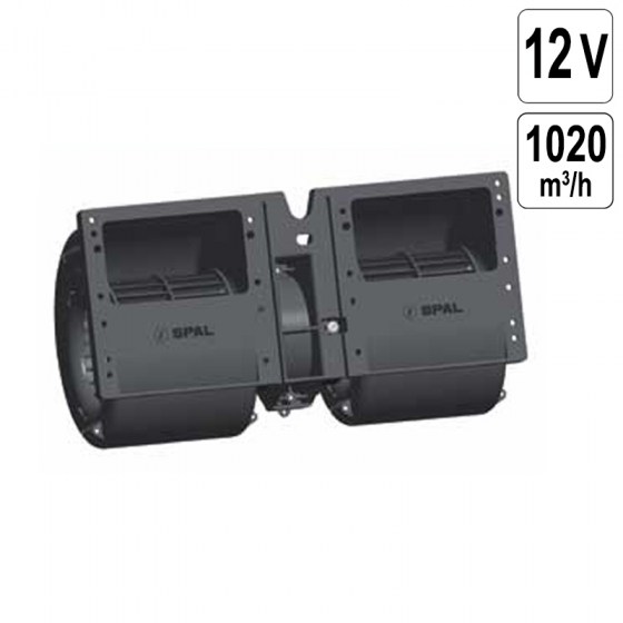 Ventilator Centrifugal 12V - 1020 m3/h - 1 Viteza - 006-A40-22